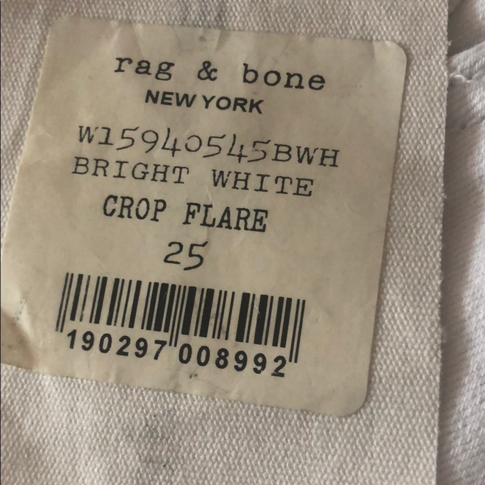 NWT Rag & Bone white Jeans - Picture 7 of 8